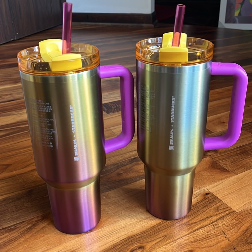 Summer Starbucks Stanley Tumbler 40 oz.🌸 NEW - Picture 10 of 10